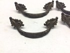Antique Set Of Four Cast Brass French Style Drawer Pulls