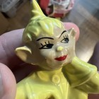 2 Vtg Pixie Elf Christmas Figurines  g