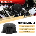 Smooth Air Cleaner Intake Filter For Harley Electra Glide Road King Dyna Softail