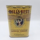 Vintage Dill   s Best Yellow Vertical Pocket Tobacco Tin - Circa 1920