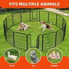 31 5  Small Pet Barrier 16 Pcs Fence Cat Kitten Puppy Dog Exercise Playpen Metal
