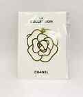       new Chanel Vip Camellia Metal Gold Bookmark Pin Clip Limited Gift 