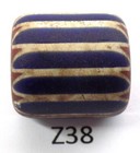Old  Antique Venetian Chevron Trade Bead African From Estate Z38  Bg 75