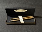 Presidential Centennial Ball Point Pen   Mechanical Pencil Set Vtg Gold Tone Box