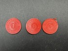 Mixed Lot Sales Tax Tokens Missouri  Colorado  Kansas Metal  Plastic  Cardboard