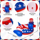2 Pack Giant Duck Patriotic Pool Floats 4th Of July Pool Floats  American Flag