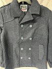 Alpine Swiss Jake Mens Wool Pea Coat Medium Navy Jacket
