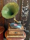 Antique Gramophone Fully Functional Working Phonograph Wind-up Record Player