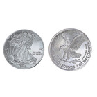 2 American Eagle Liberty Walking Coins Troy Ounce Oz  999 Pure Titanium Rounds
