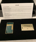 Rare St Dupont Atelier Ligne 2 - Green Chinese Lacquer   Gold - Ltd Ed S n 0089