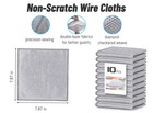 20 30pcs Wire Dishwashing Rag Microfiber Cleaning Cloth For Washing Dishes