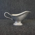 Rwp Wilton Armetale Pewter Footed Gravy Boat Usa  read