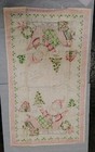 Vtg Mcm Kitchen Linen Tea Towel Christmas Tree Santa Sleigh Presents Wreath New