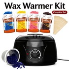 Professional Wax Warmer Heater Hair Removal Depilatory Waxing Kit Beans Sticks