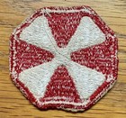 Original Wwii   1950   s - Us 8th Army Patch - Worn - Last One 