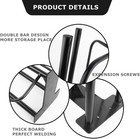 2 Pack Saddle Rack wall Mounted Saddle Rack Stand With Pad Bar For Horse Stall