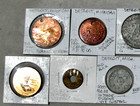 Group Of 9 Diff Detroit  Michigan  wayne Co  Antique  good For  Trade Tokens