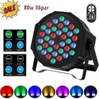 80w 36led Stage Lighting Rgb Dj Lights Dmx Par Light Beam Party Disco Lights Us