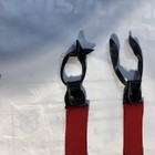 Button Holes Link Men Suspenders Brace W 6 Button Holes 2 Length Adjusters Red