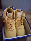 Vtg Reebok Classic Freestyle Hi Top Sneakers Yellow 2x Strap Women s With Box 