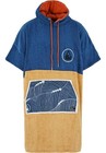 Wave Hawaii Bamboo Poncho Flow Blue gold Nwt Changing Towel
