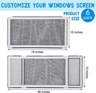 6 Pack Expandable Window Screens House Adjustable Pre Framed Windows Replacement