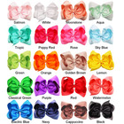 Hair Bows Clips 20 Pack 8 Inch Large Grosgrain Ribbon Alligator Clips For Girls