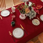 Romanstile Christmas Jacquard Rectangle Tablecloth 60 X 84  rectangular   Red