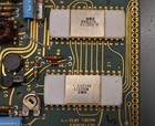 Vtg Calculator   Rounded White Ceramic Gold Mos Mcs2525 Mcs2526 Nsa5140 Led Good