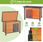 Large Outdoor Insulated Dog House Weatherproof Dog Kennel Indestructible Shelter