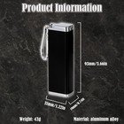 1pcs Metal Cigarette Case - Waterproof  Small Hard Pack  Holds 6 Cigarettes  84 