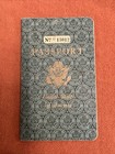 Vintage 1948 Green 48 Page Us Passport W  Photo   Visa Stamps Expired