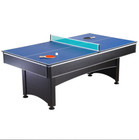 Maverick Bg1023 7-foot Pool And Table Tennis Multi Game W  Red Felt   Blue Top