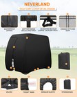 Waterproof Golf Cart Cover Zipper 4 Passenger Ez Go Club Car Yamaha Elastic Hem