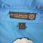 Lot Of 2 Peter Millar Wyndham Championship Golf Polo Shirts Mens L Blue Purple