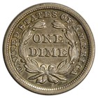 1848 Seated Liberty Dime   Nice And Original Au 