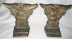 Antique Us Navy Bronze Naval Academy Eagle Sword Sea Ship Anchor Statue Bookends