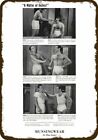 1940 Munsingwear Men s Underwear - Fred   Pete Talk Inches - Replica Metal Sign