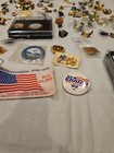 Vintage Lot Of Pins Junk Drawer Lot  Lapel Pins Over 60 Items
