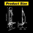 30pcs Clear Plastic Locking Shelf Support Pegs  Self-locking Transparent