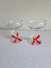 Vintage 1973 Treasure Masters Bride Groom Decorative Toast Champagne Glass Set