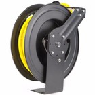 Xtremepowerus 50  Ft X 1 2  Rubber Retractable Air Hose Reel Auto Rewind Mount