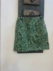 Espirit De Corp Green Floral Mini Jean Skirt 5 Pockets 100  Cotton Sz 11 12