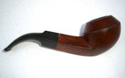 Vtg Bent Bulldog Tobacco Smoking Pipe Made In France Algerian Briar Unbranded