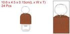 24pcs Leather Bottle Opener Key Chain Bottle Opener Keychain Vermilion