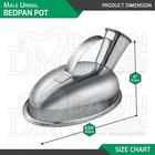 Urinals Bedpans Male Urinal Pot 9 25  X 6  Men Portable Medical Instruments