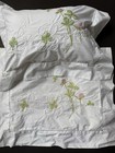 Pair Vintage Yves Delorme Embroidered  french Porte Bonheur Decorative Pillows