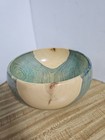 Tom Frink Signed Hand Carved Turned Wooden Bowl Gorgeous Artistry