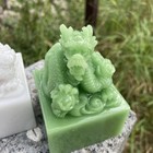 Natural Hetian Jade Dragon Head Seal Jade Imperial Seal Office Decor