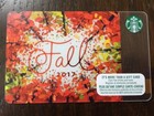 Canada Series Starbucks  mini Leaf Set Fall 2017   5  Gift Cards - New No Value